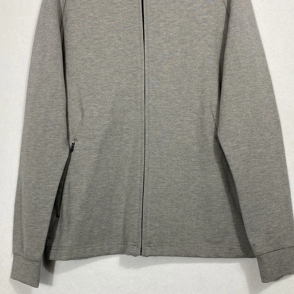 Mizzen + Main Steel Gray Heather Proflex Full Zip Jacket Mens Sz Small